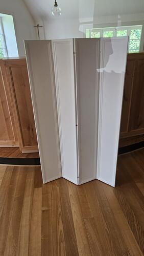 Paravent / Raumteiler, Holz Whitewood