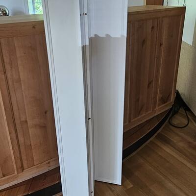 Paravent / Raumteiler, Holz Whitewood