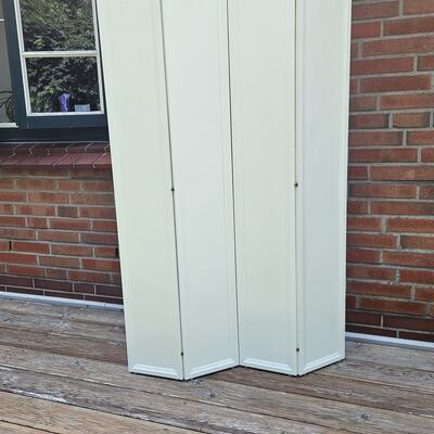 Paravent / Raumteiler, Holz Whitewood