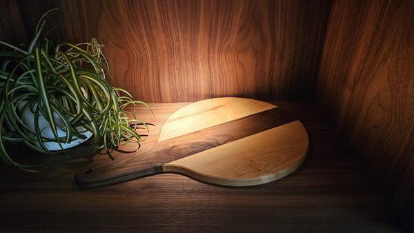 Pizzateller aus Holz, 33 cm 